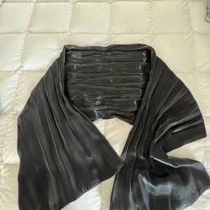 Black Satin Evening Wrap
